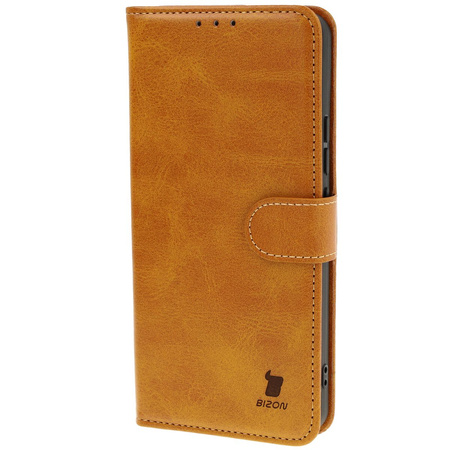 Etui z klapką Bizon Case Pocket do Xiaomi 14T, brązowe