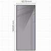 Prywatyzujące szkło hartowane Bizon Glass Edge Shadow do Galaxy Z Fold6, przyciemniane z czarną ramką