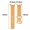 Silikonowy pasek Bizon Strap Watch Silicone S do Google Pixel Watch 3/Watch 2/Watch 1 41mm, żółty