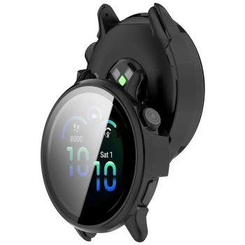 Etui ze szkłem do zegarka Bizon Case+Glass Watch do Garmin Vivoactive 6, czarne