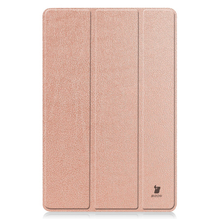 Etui Bizon Case Tab Croc do Galaxy Tab S10 Lite / S9, różowozłote