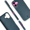 Etui z recyklingu Bizon Case ReLeaf do iPhone 16, ciemnoniebieskie