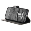 Etui z klapką Bizon Case Pocket do iPhone 16 Pro Max, czarne