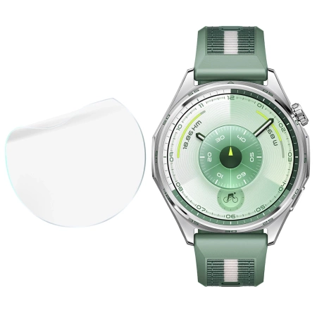 Folia hydrożelowa na ekran Bizon Glass Watch Hydrogel Duo do Huawei Watch GT6 46 mm, 2 sztuki