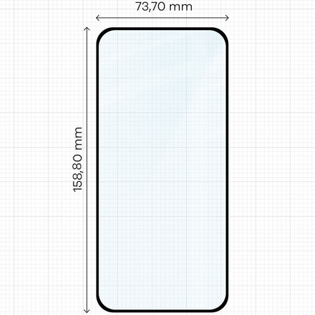 Szkło hartowane Bizon Glass Edge 3D do Honor Magic7 Pro, czarna ramka