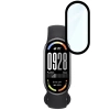 Szkło hybrydowe Bizon Glass Watch Edge Hybrid dla Xiaomi Smart Band 10, czarne