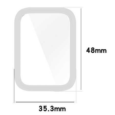 Etui Bizon Case Watch Felipe do Xiaomi Smart Band 8 Pro, srebrne