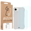 Elastyczne etui + 2x szkło hartowane Bizon Case Clear Pack do iPhone 16e