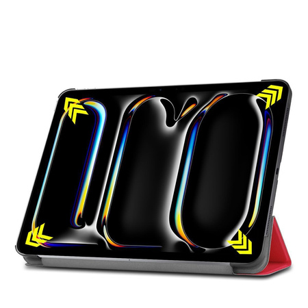 Etui Bizon Case Tab Croc do iPad Pro 13" 2025 / 2024, czerwone