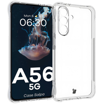 Elastyczne etui Bizon Case Salpa do Galaxy A56 5G, przezroczyste