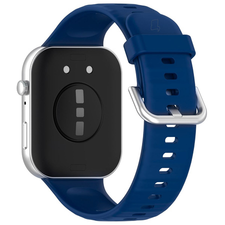 Pasek Bizon Strap Watch Silicone Pro SR do Huawei Watch Fit 4 / 4 Pro / 3, granatowy