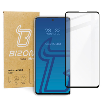 Szkło hartowane Bizon Glass Edge do Galaxy A73 5G, czarne