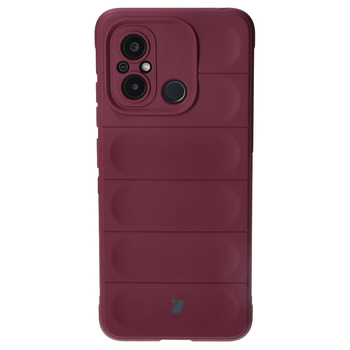 Pancerne etui Bizon Case Tur do Xiaomi Redmi 12C, burgundowe