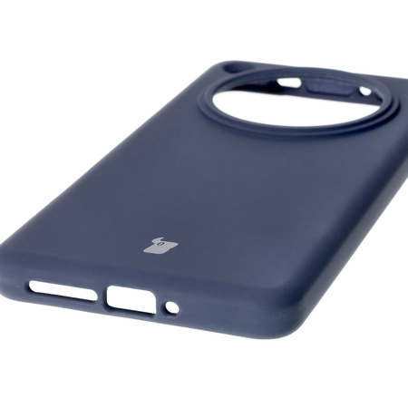 Silikonowe etui Bizon Soft Case do Oppo Find X8 Pro, ciemnoniebieskie