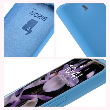 Silikonowe etui Bizon Soft Case do Xiaomi Redmi Note 14 Pro 4G, niebieskie