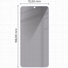 Prywatyzujące szkło hartowane Bizon Glass Clear Shadow do Samsung Galaxy S25 Edge, przyciemniane
