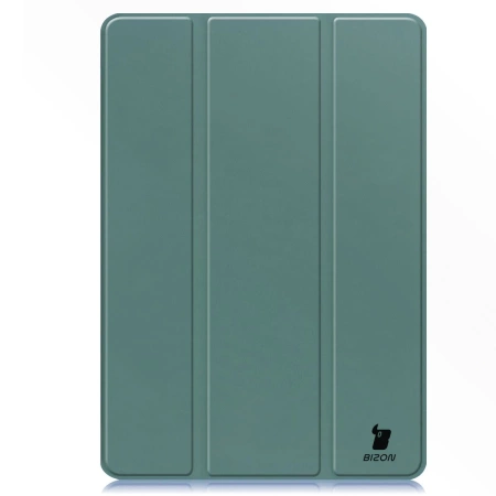Etui z klapką Bizon Case Tab Lizard do Galaxy Tab S10 FE Plus, ciemnozielone
