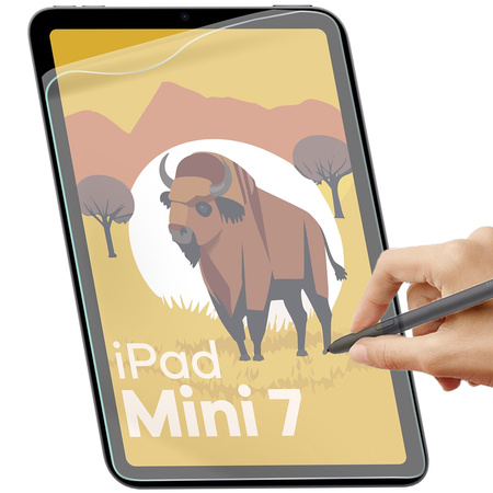 Folia imitująca papier Bizon Film Tab Papirus Duo do iPad Mini 7 gen. 2024 / iPad Mini 6 gen. 2021, 2 sztuki