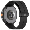 Silikonowy pasek Bizon Strap Watch Silicone L do Galaxy Watch 8 40 mm / 44 mm / 8 Classic 46 mm, czarny
