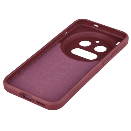 Pancerne etui Bizon Case Tur do Vivo X300 Pro, burgundowe