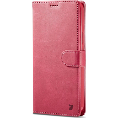 Etui Bizon Case Wallet do iPhone 14 Pro, różowe