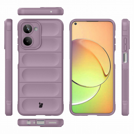 Pancerne etui Bizon Case Tur do Realme 10, jasnofioletowe