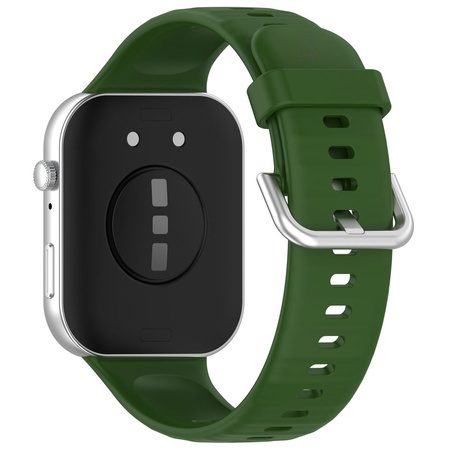 Pasek Bizon Strap Watch Silicone Pro do Huawei Watch Fit 3, ciemnozielony