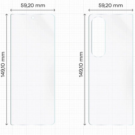 Folia hydrożelowa na tył i przód Bizon Glass Hydrogel Pack do Galaxy Z Fold4