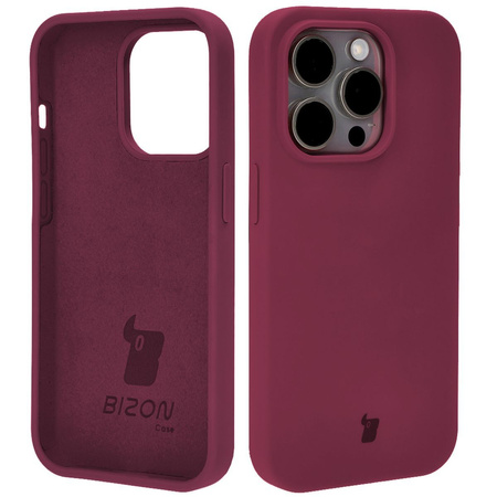 Etui silikonowe do Apple iPhone 14 Pro Bizon Soft Case, ciemnofioletowe