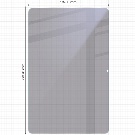 Prywatyzujące szkło hybrydowe Bizon Glass Tab Mule Shadow do Xiaomi Poco Pad M1, matowe