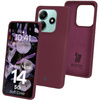 Silikonowe etui Bizon Soft Case do Xiaomi Redmi Note 14 5G, ciemnofioletowe