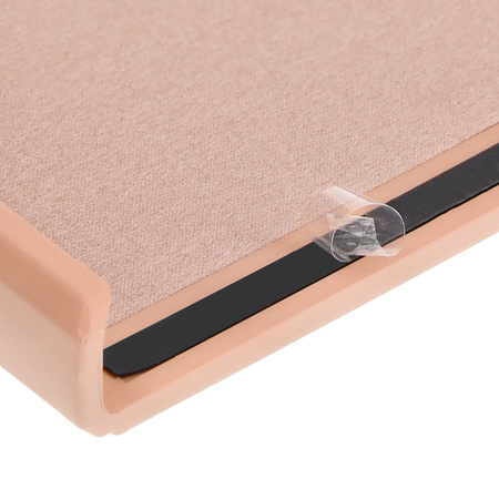 Etui Bizon Case Silicone Ring Sq do Galaxy Z Flip5, jasnoróżowe