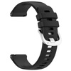 Pasek silikonowy do smartwatcha, Bizon Strap Watch Silicone Pro T, Quick Release 20 mm, czarny