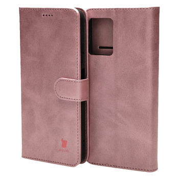 Etui Bizon Case Wallet do Xiaomi Poco M5, jasnoróżowe