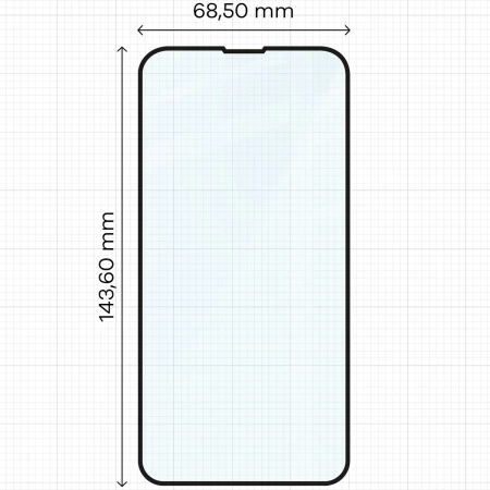 Szkło hartowane Bizon Glass Edge Duo do iPhone 13 / 13 Pro, czarna ramka, 2 sztuki