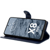 Etui z klapką Bizon Case Pocket do Oppo Find X8 Pro, granatowe
