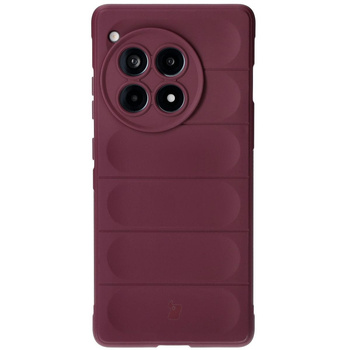 Pancerne etui Bizon Case Tur do OnePlus 12R, burgundowe
