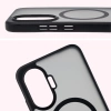 Etui z pierścieniem magnetycznym Bizon Case MatteO do Xiaomi POCO F7, przydymione-czarne