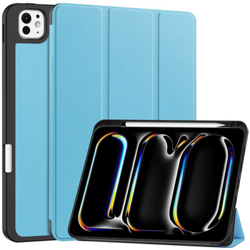 Etui Bizon Case Tab Lizard do iPad Pro 11" 2025 / 2024, błękitne