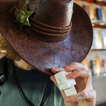 Ładowarka sieciowa Bizon Charger VT-25B, 25 W, USB-C PD, USB-A QC 4.0, GAN3, biała