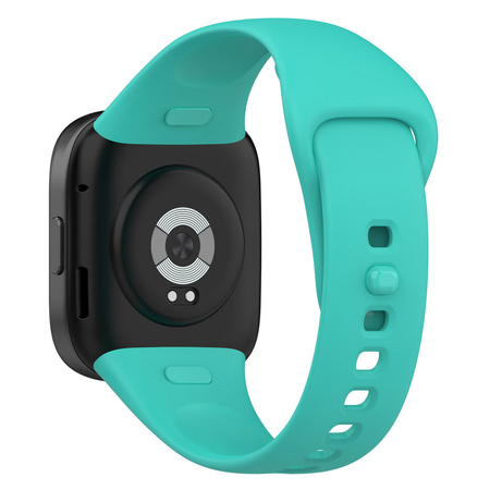 Pasek Bizon Strap Watch Dots do Xiaomi Redmi Watch 3, ciemno-miętowy