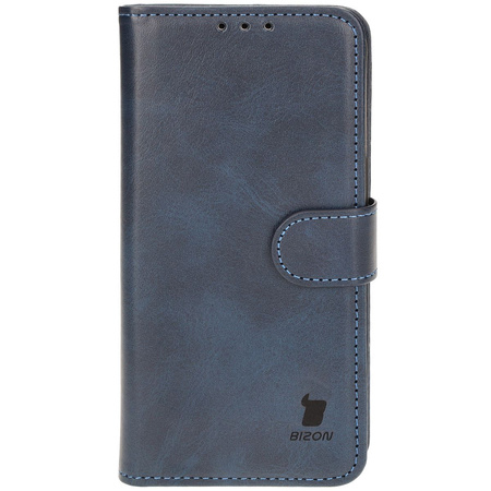 Etui z klapką Bizon Case Pocket do iPhone 16, granatowe