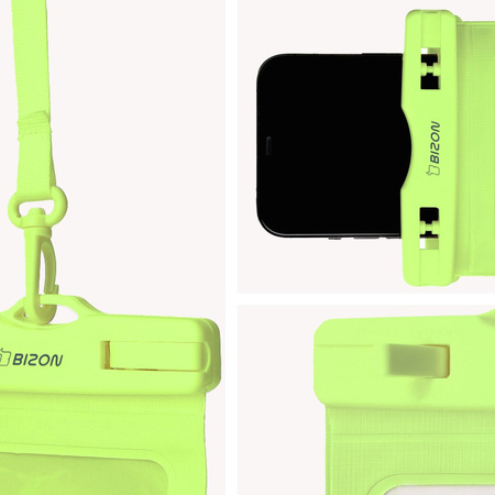 Etui wodoszczelne Bizon Case Hydrowrap, 2 sztuki, zielone