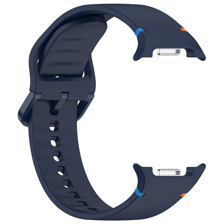 Silikonowy pasek Bizon Strap Watch Silicone G do Galaxy Watch 8 40 mm / 44 mm / 8 Classic 46 mm, granatowy