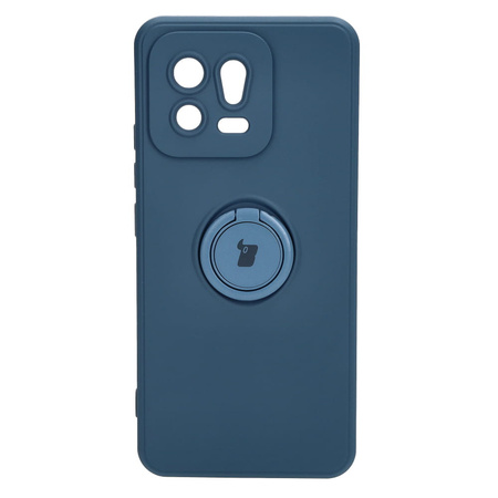 Etui Bizon Case Silicone Ring Sq do Xiaomi 13, granatowe