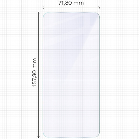 Elastyczne szkło hybrydowe Bizon Glass Mule do Oppo Reno13 Pro