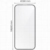 Szkło hartowane z ramką do łatwej aplikacji Bizon Glass Aplikator do iPhone 16 Pro, 2 sztuki