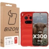 Pancerne etui Bizon Case Tur do Vivo X300 Pro, czerwone