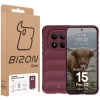 Pancerne etui Bizon Case Tur do Xiaomi Redmi Note 15 Pro 5G, burgundowe