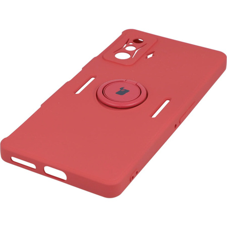 Etui Bizon Case Silicone Ring do Xiaomi Poco F4 GT, różowe